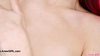 Red Haired Model Shows Her Sexy Body In Casting Interview With Daddy And Uncle