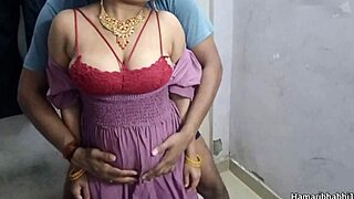 sexy indian bhabhi enjoys hard sex in gown