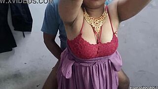 sexy indian bhabhi enjoys hard sex in gown