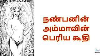 My friend's mother's big pussy evokes intense tamil audio emotions