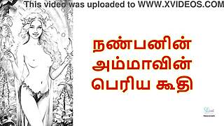 My friend's mother's big pussy evokes intense tamil audio emotions