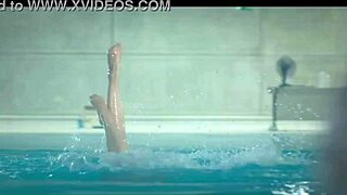 Blonde Sri Lankan Celebrity Olympo Clara Galle Pool Sports Compilation Part 2