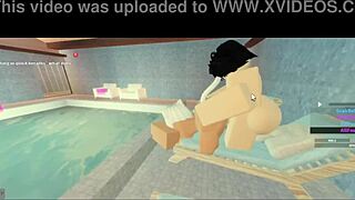 Intense Pool Doggystyle with Subscriber