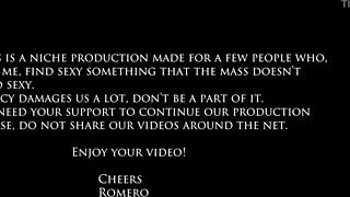 Blonde Vs Brunette Lesbian Tits Fight Scissoring!