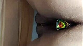 first time anal play with my toy in the bedroom