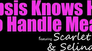 meat master vixens scarlet skies e6 sucking and riding monster cock to creampie