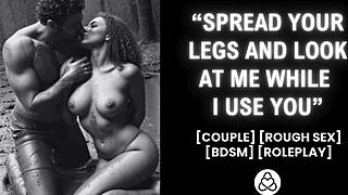 i dominate my girlfriend in forest bdsm roleplay, so wet and rough