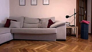 Ella fucks her personal trainer on hidden camera