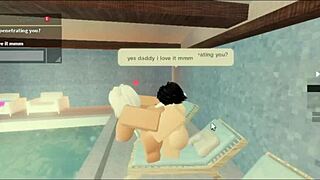 Intense Pool Doggystyle with Subscriber