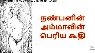 My friend's mother's big pussy evokes intense tamil audio emotions