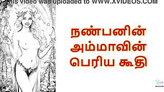 My friend's mother's big pussy evokes intense tamil audio emotions