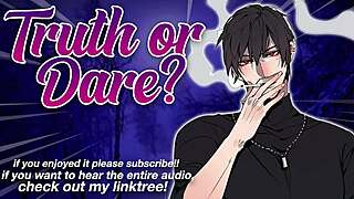 M4F audio roleplay where truth or dare with your friend's brother leads to creampie