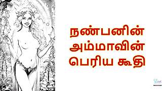 My friend's mother's big pussy evokes intense tamil audio emotions