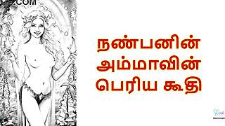 My friend's mother's big pussy evokes intense tamil audio emotions