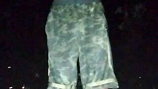 A mature woman interviews in the park