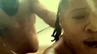 I love watching sexy busty ebony Marrijanee get fucked doggy style