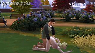 military guy had fun at the park, blowing his load in public 😏