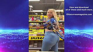 Hella Big Ass Shaking In Tight Dress!