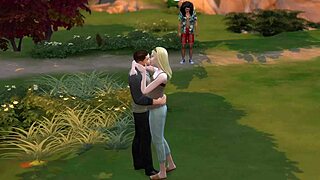 military guy had fun at the park, blowing his load in public 😏