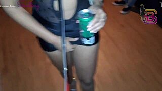 Wife with big black guy at party