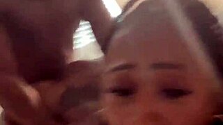 I love watching sexy busty ebony Marrijanee get fucked doggy style