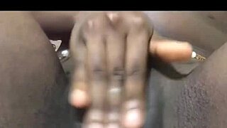 Homemade ebony solo masturbation