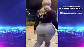 Hella Big Ass Shaking In Tight Dress!
