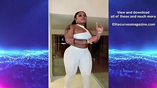 Hella Big Ass Shaking In Tight Dress!