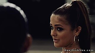 The wife sneaks oral sex with her husband's ex in a casual hookup