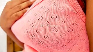 Indian step sister fucks step brother in quickie roleplay