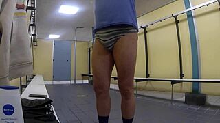 Public Pool In The Mens Changing Room