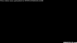 Shackled Gagged Slut In Red Stockings!