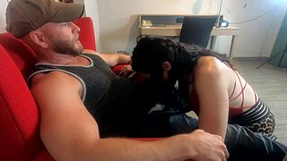 White Trash Wife Gags On Cum Swallow During Rough Fuck