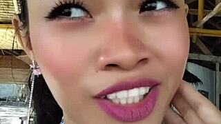 beauty shows off huge dildo speech