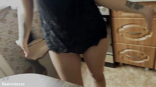 watch the russian soldier fuck that lonely wife in her pussy and ass