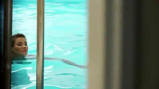 i cant believe i caught victoria daniels swimmin in that huge pool and suckin that mature guys phallus like that