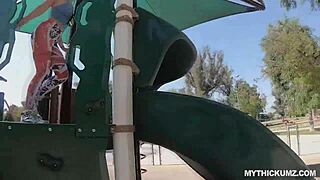 Juicy white booty bounces on big white cock.