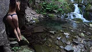 can you believe this perfect ass undressing and getting aroused in public? so naughty!