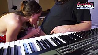 Wow, Petite Beauty Cloe Sucks and Swallows!