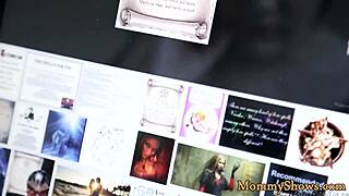 busty milf dominates cute stepdaughter with face sitting and pussy licking