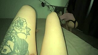 while she was putting the clothes away i was playing with myself and things escalated into sex