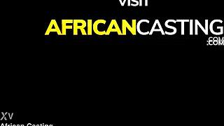 ebony amateur milf squirting during painal for africancasting