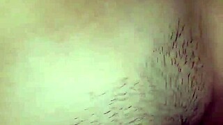 Cum splatters on hairy asian belly