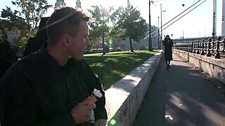 Simone Peach Flashing In Budapest