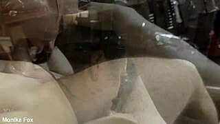 Fan POV dominates Monika Fox in BDSM hard anal brutal facefuck and cum in mouth!