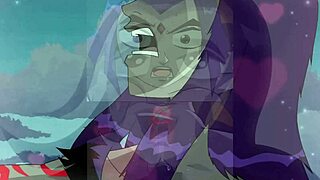 Zone Ravens gets deflowered and impregnated by Slade in cartoon