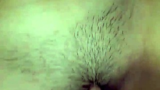 Cum splatters on hairy asian belly