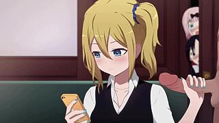 ai hayasaka gives a handjob