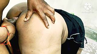 Indian wife hard-core ass fucking.