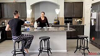 Teen stepdaughter gets her cherry tits and pussy fucked